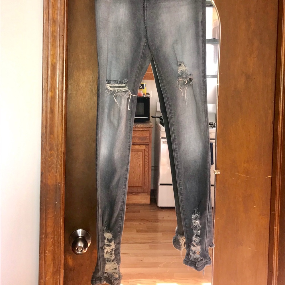 Ripped Fashion Nova jeans (high waisted)
